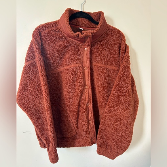 Old Navy Active Teddy snap button jacket size XL - Picture 1 of 4